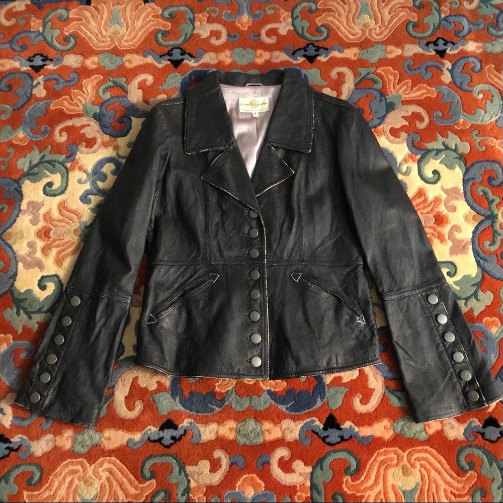 Wilson’s Leather Jacket NWOT “Rocker” Design Leather Rubbed Vintage Look M